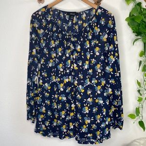 Style & Co Blouse Long Sleeve Floral 2X